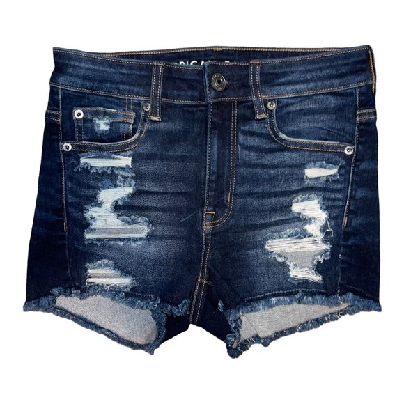 American Eagle Outfitters Pants - American Eagle Distressed Womens Shorts 2 Next Level Stretch Hi Rise Shortie